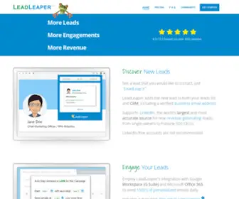Leadleaper.com(Sales Leads and Engagement) Screenshot