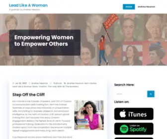 Leadlikeawoman.biz(Lead Like A Woman) Screenshot