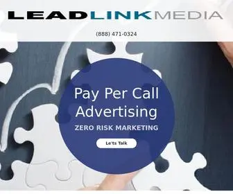 Leadlinkmedia.com(Lead Link Media Pay Per Call Advertising & Marketing) Screenshot