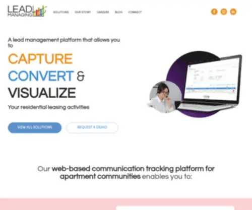 Leadmanaging.com(Residential Leasing Automation & Communications) Screenshot