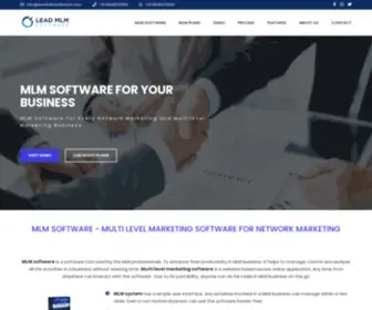 Leadmlmsoftware.com(MLM software) Screenshot