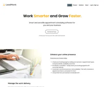 Leadmonk.io(Appointment Scheduling Software) Screenshot