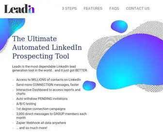 Leadn.io(The Ultimate Automated LinkedIn Prospecting Tool) Screenshot