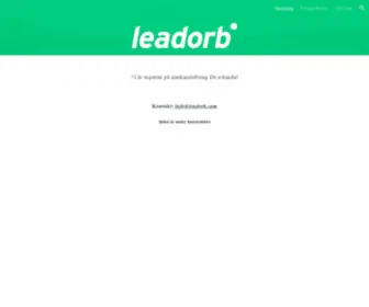 Leadorb.com(Startsida) Screenshot