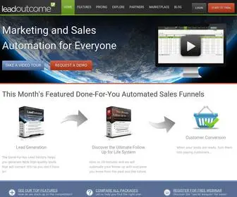 Leadoutcome.com(Marketing and Sales Automation) Screenshot