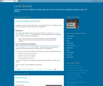 Leadquietly.com(Lead Quietly) Screenshot