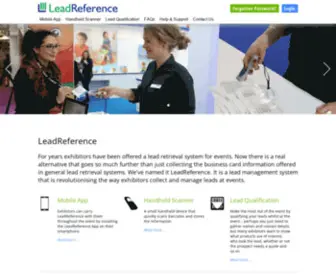 Leadreference.com(Lead management system for events) Screenshot