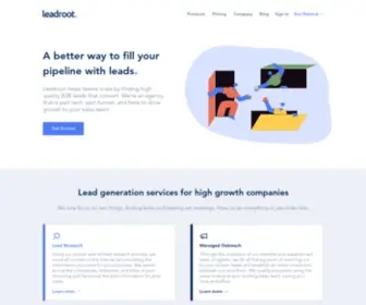 Leadroot.io(Leads delivered at scale) Screenshot