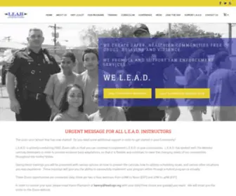 Leadrugs.org(Law Enforcement Against Drugs) Screenshot