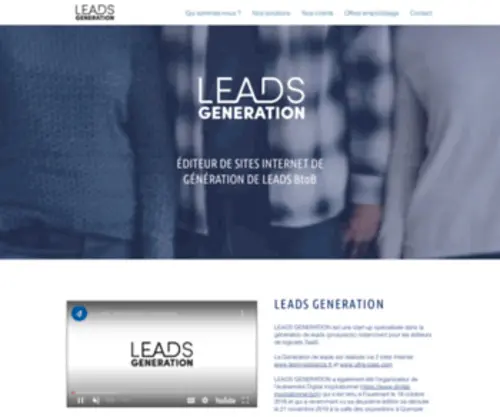 Leads-Generation.fr(Leads génération) Screenshot