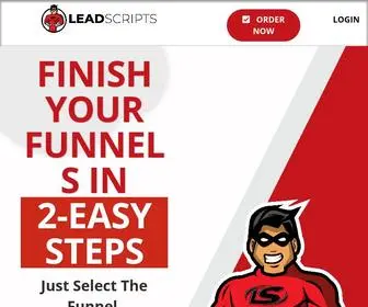 Leadscripts.co(The #1 AI Copywriting Software For Funnels) Screenshot