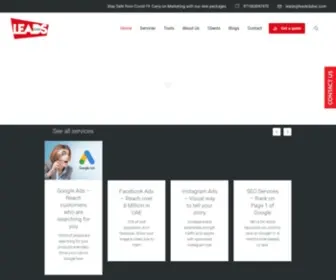 Leadsdubai.com(We help you get qualified Leads with Digital marketing Services such as) Screenshot
