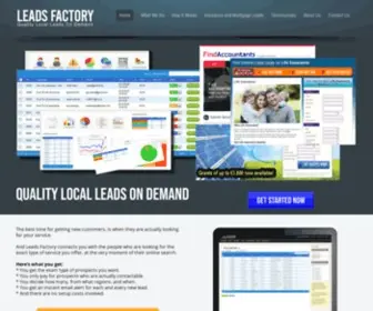 Leadsfactory.net(Custom Leads Generation) Screenshot