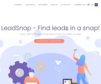 Leadsnap.io(Find Leads in a Snap) Screenshot