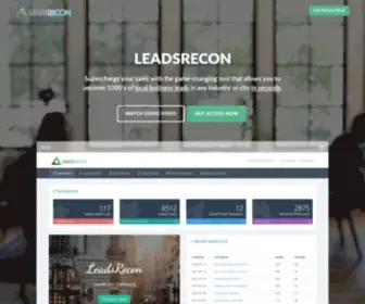 Leadsrecon.com(Leads On Demand) Screenshot
