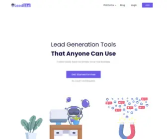 Leadstal.com(#1 Lead Generation Software and Tools for Small Businesses) Screenshot