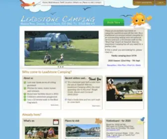 Leadstonecamping.co.uk(Campsite in Dawlish Warren South Devon) Screenshot