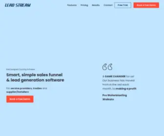 Leadstream.co.nz(Quoting Automation for Service Businesses) Screenshot