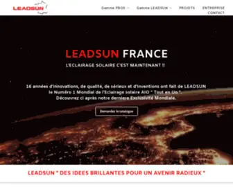 Leadsun-Eclairage-Solaire.fr(Lampadaire solaire Tout en Un) Screenshot