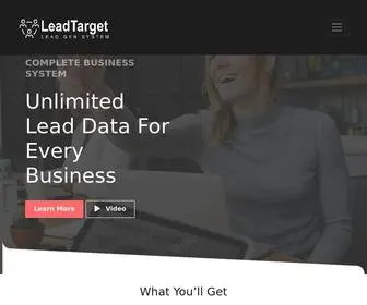 Leadtargetpro.com(Startup Landing Page) Screenshot