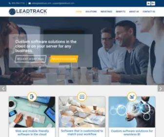 Leadtrack.com(Custom Sales Lead Management Software) Screenshot