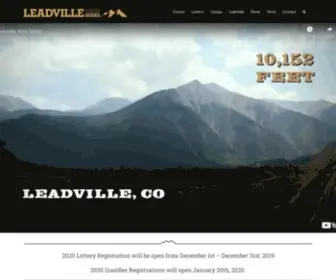 Leadvilleraceseries.com(Leadville Race Series) Screenshot