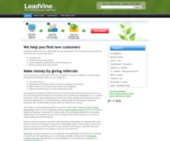 Leadvine.com(Conservation and Sales Leads) Screenshot