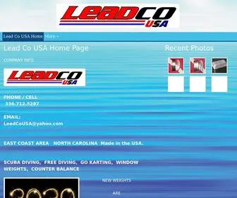 Leadweightsonline.com(Lead Co USA) Screenshot