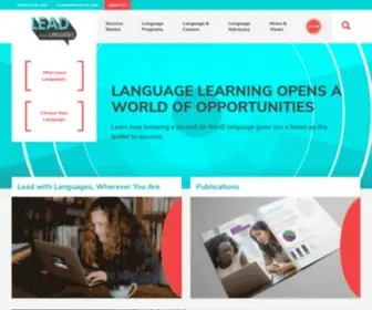 Leadwithlanguages.org(Language Learning) Screenshot