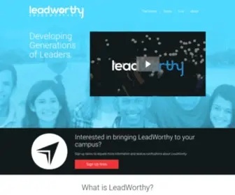 Leadworthy.org(LeadWorthy) Screenshot