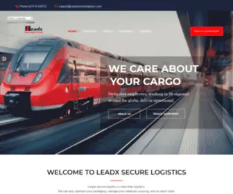 LeadXsecurelogistics.com(Leadx secure logistics) Screenshot