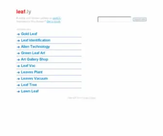 Leaf.ly(A really cool domain parked on Park.io) Screenshot