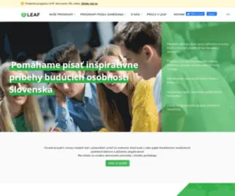 Leaf.sk(Nezisková organizácia) Screenshot