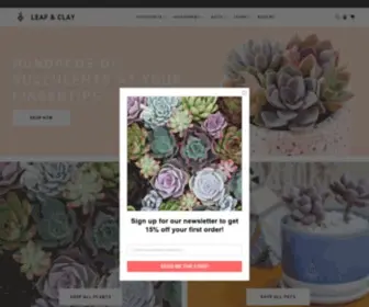 Leafandclay.co(Leaf & Clay) Screenshot