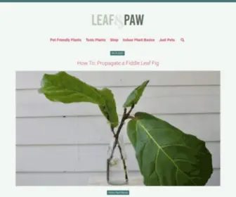 Leafandpaw.com(Leaf and Paw) Screenshot