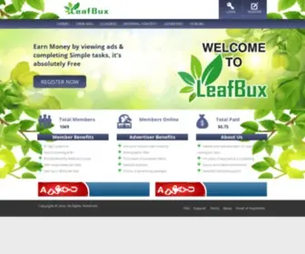 Leafbux.xyz(Leafbux) Screenshot