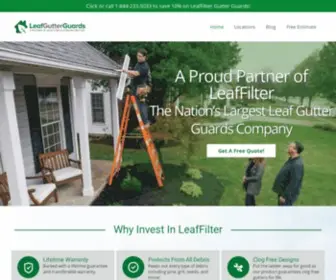 Leafgutterguards.net(A Proud Partner of LeafHome) Screenshot