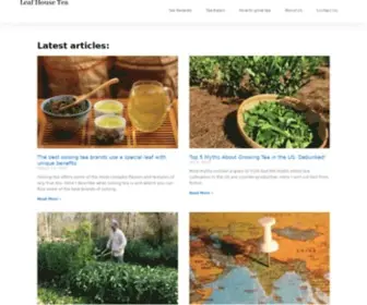 Leafhousetea.com(Leaf House Tea) Screenshot