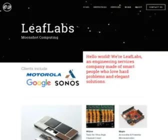 Leaflabs.com(Leaflabs) Screenshot