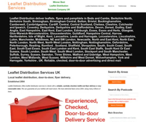 Leaflets.tv(Leaflet Distribution Services UK) Screenshot