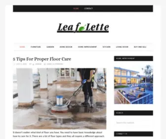 Leaflette.org(Home Improvement blog) Screenshot