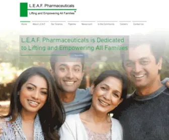 Leafpharmaceuticals.com(L.E.A.F. Pharmaceuticals) Screenshot