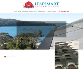Leafsmart.com.au(Leafsmart offers the Gutter Guard along with installation across Sydney) Screenshot