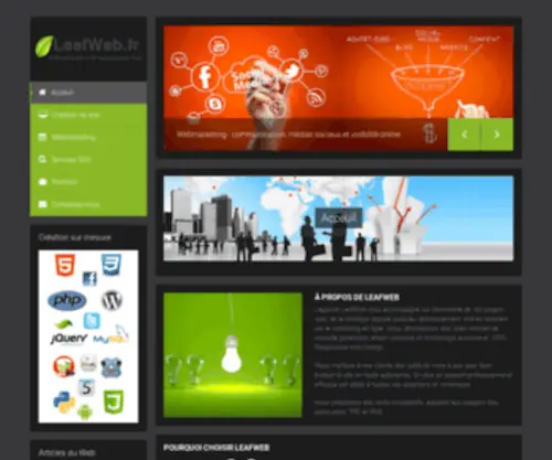 Leafweb.fr(Agence LeafWeb : Création de Site Web) Screenshot