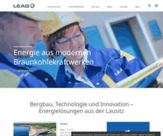 Leag.de(Energielösungen aus der Lausitz) Screenshot