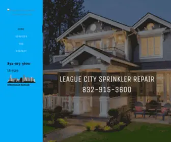 Leaguecitysprinklerrepair.com(League City sprinkler repair) Screenshot