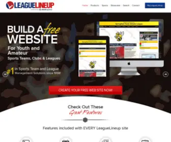 Leaguelineup.com(Free Sports Website Builder & Team Mgmt LeagueLineup) Screenshot