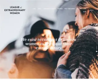 Leagueofextraordinarywomen.com(League of Extraordinary Women) Screenshot