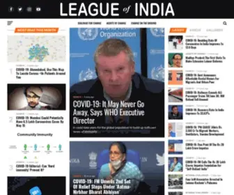 Leagueofindia.com(League of India) Screenshot