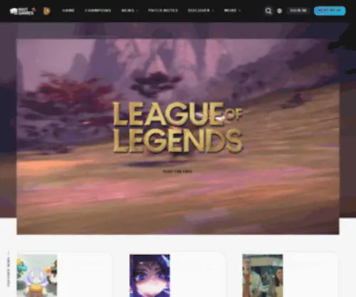 Leagueoflegends.com(League of Legends) Screenshot
